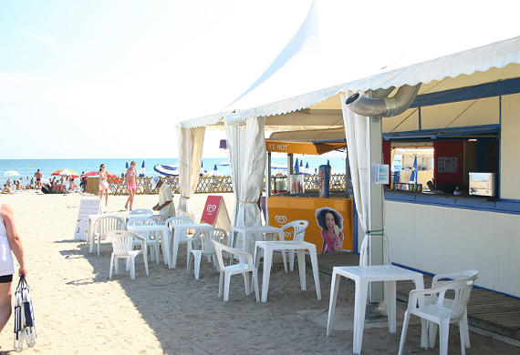Private beach Campsite Les Salisses